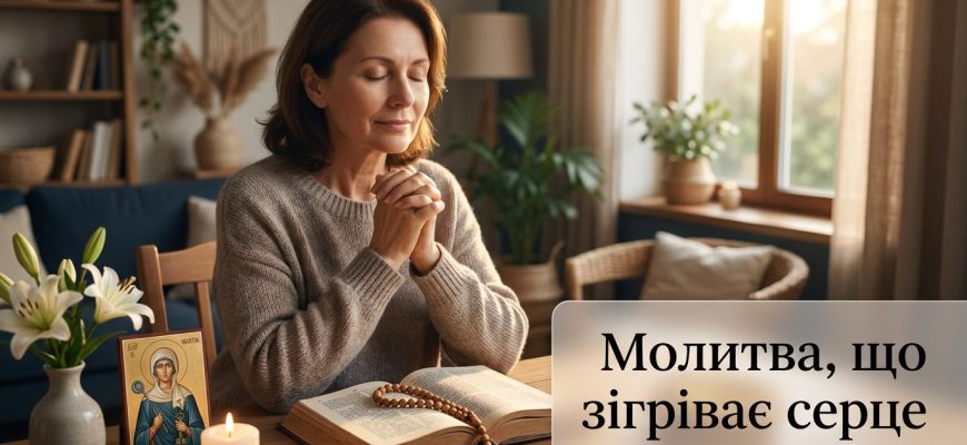 Молитва до святої Марти: свічка та молитовник на столі