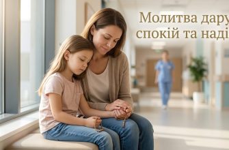 Людина молиться перед операцією, тримаючи в руках свічку