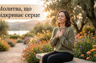 Людина молиться зі свічкою в руках, символізуючи пошук щастя та духовної гармонії