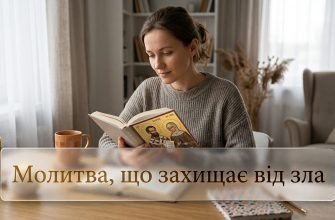 Старовинна книга з молитвами та запалена свічка на столі